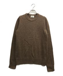 Acne studios（アクネ ストゥディオス）の古着「クルーネックニット」｜ブラウン