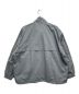 KEBOZ (ケボズ) REFLECTOR PIPING NYLON TRACK JACKET グレー サイズ:L：12800円