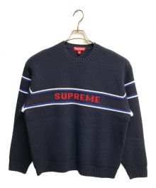 SUPREME（シュプリーム）の古着「Chest Stripe Sweater」｜ネイビー