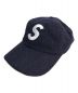 SUPREME（シュプリーム）の古着「Wool S Logo 6 Panel」｜ネイビー