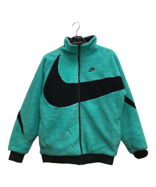 NIKE（ナイキ）NIKE (ナイキ) BIG SWOOSH BOA JACKET ブルー×ブラック サイズ:Mの古着・服飾アイテム