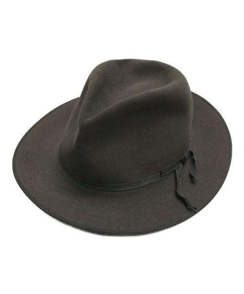 STETSON（ステットソン）STETSON (ステットソン) 中折れウールハット グレー サイズ:Size/Oval　7 1/8の古着・服飾アイテム