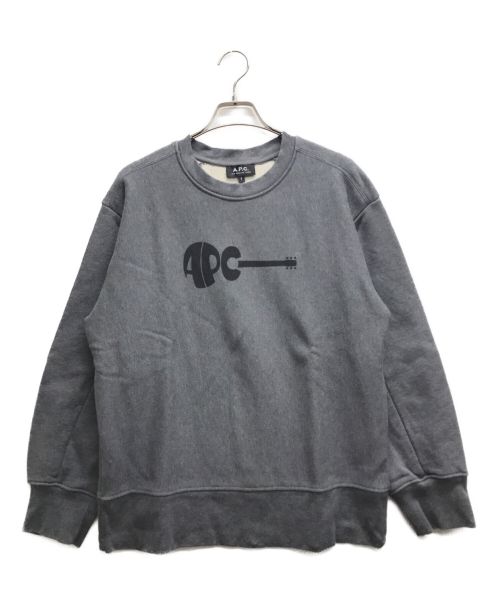 A.P.C.（アーペーセー）A.P.C. (アー・ペー・セー) SWEAT JAHEIM 21P/スウェットジャヒーム21P グレー サイズ:Sの古着・服飾アイテム