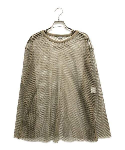 CLANE（クラネ）CLANE (クラネ) WIDE MESH TOPS ベージュ サイズ:1の古着・服飾アイテム