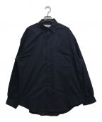 URBAN RESEARCHアーバンリサーチ）の古着「FUNCTIONAL WIDE BUTTON DOWN SHIRTS/ファンクショナル ワイド ボタン ダウン シャツ」｜ネイビー