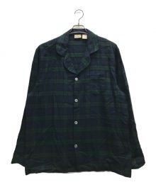 L.L.Bean（エルエルビーン）の古着「タータンチェックパジャマシャツ」｜ネイビー×グリーン