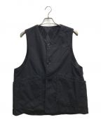 Engineered Garmentsエンジニアド ガーメンツ）の古着「Over Vest Argyle/Nyco Ripstop」｜ブラック×グレー