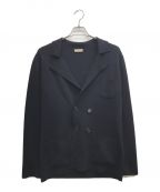 Crucianiクルチアーニ）の古着「double breasted wool knit jacket/ダブル ブレステッド ウール ニット ジャケット」｜ブラック