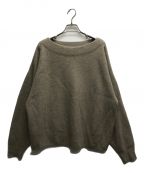 theoryセオリー）の古着「RACCOON BRUSHED BN OVERSIZED ニット」｜ベージュ