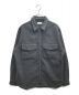 STEVEN ALAN（スティーブンアラン）の古着「PE/MLTN WORK ZIP SHIRT / メルトン ワークジップ ジャケット」｜グレー