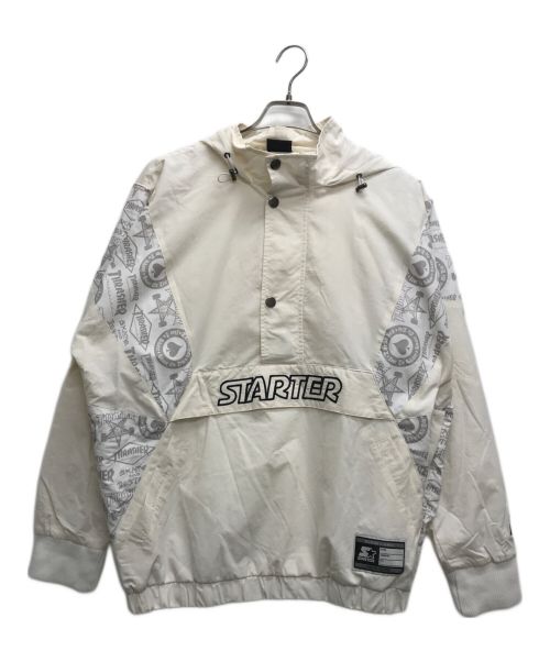 STARTER（スターター）STARTER (スターター) THRASHER (スラッシャー) アノラックパーカー ホワイト サイズ:Lの古着・服飾アイテム