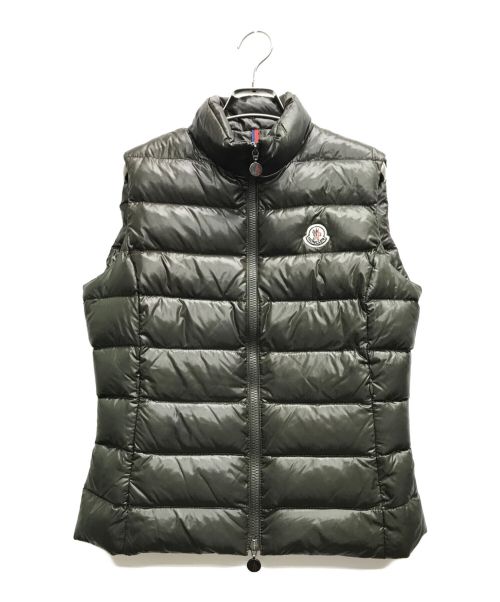 MONCLER（モンクレール）MONCLER (モンクレール) ダウンベスト カーキ サイズ:1の古着・服飾アイテム