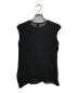 Y's (ワイズ) COTTON FAUX LINEN KNIT ROUND NECK TANK TOP/コットンフォー リネン ニット ラウンド ネック タンク トップ ブラック サイズ:2：6000円