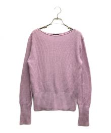 theory（セオリー）の古着「Cash Cotton Jersey Roll Boatneck」｜ピンク