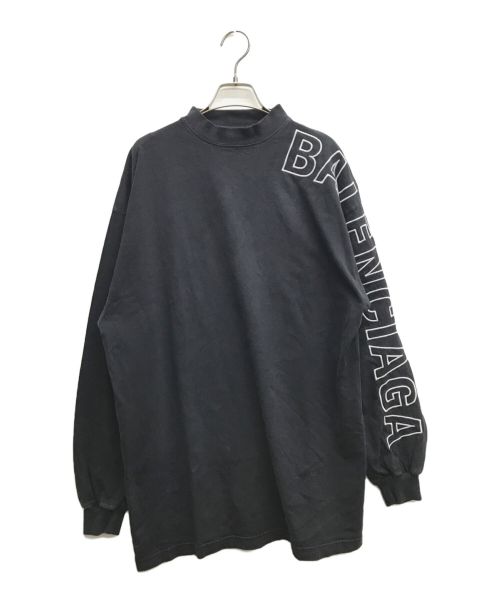 BALENCIAGA（バレンシアガ）BALENCIAGA (バレンシアガ) ロングスリーブカットソー ブラック サイズ:Lの古着・服飾アイテム