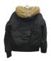 DIESEL (ディーゼル) W-Burke faux fur hooded puffer jacket ブラック サイズ:L：15000円