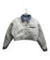 中古・古着 LEVI'S (リーバイス) NEW BALANCE (ニューバランス) Reversible Women’s Trucker Jacket/リバーシブルウーマンズトラッカージャケット ホワイト×インディゴ サイズ:S：6000円