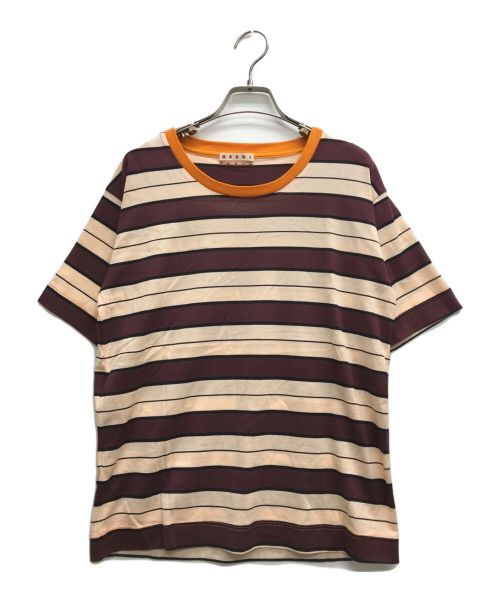 MARNI（マルニ）MARNI (マルニ) マルチボーダーTシャツ ベージュ サイズ:38の古着・服飾アイテム