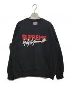 SUPREME×YOHJI YAMAMOTOシュプリーム×ヨウジヤマモト）の古着「Crewneck Sweatshirt / クルーネックスウェットシャツ」｜ブラック