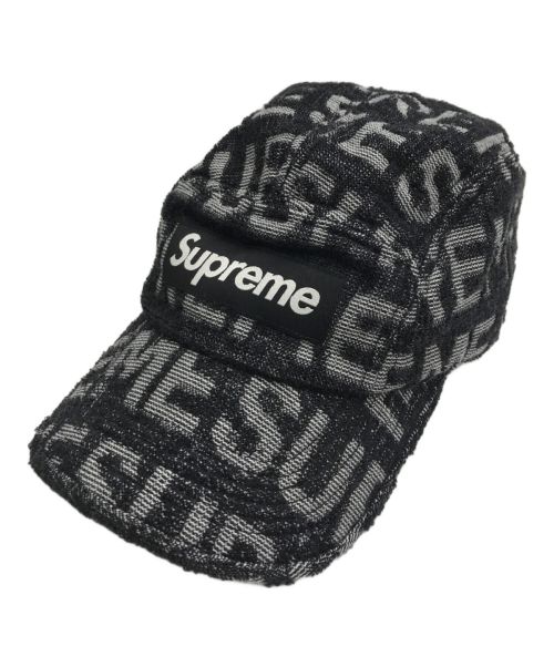 SUPREME（シュプリーム）Supreme (シュプリーム) Terry Spellout Camp Cap ブラックの古着・服飾アイテム