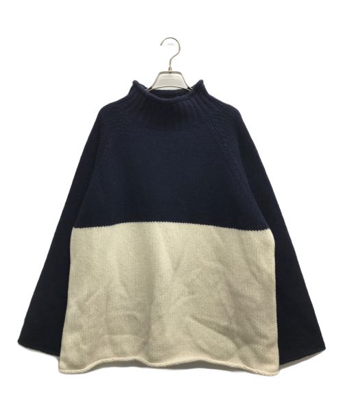 RYETEHDER（ライテンダー）RYETEHDER (ライテンダー) MORRIS SWEATER ホワイト×ネイビーの古着・服飾アイテム