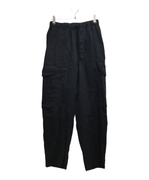 MARKA（マーカ）MARKA (マーカ) LINEN POPLIN COCOON WIDE CARGO PANTS /リネン ポプリン コットン ワイド カーゴ パンツ ブラック サイズ:Sの古着・服飾アイテム