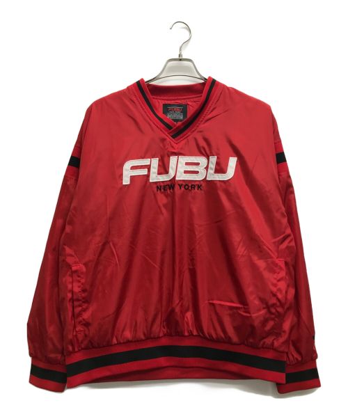 FUBU（フブ）FUBU (フブ) プルオーバーゲームシャツ レッド サイズ:Mの古着・服飾アイテム