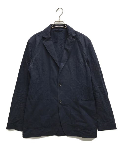 LARDINI（ラルディーニ）LARDINI (ラルディーニ) シアサッカー2Bジャケット ネイビー サイズ:Lの古着・服飾アイテム