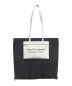 beautiful people（ビューティフルピープル）の古着「lining logo pocket tote bag」｜ブラック×ホワイト