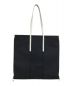 beautiful people (ビューティフルピープル) lining logo pocket tote bag ブラック×ホワイト：14000円