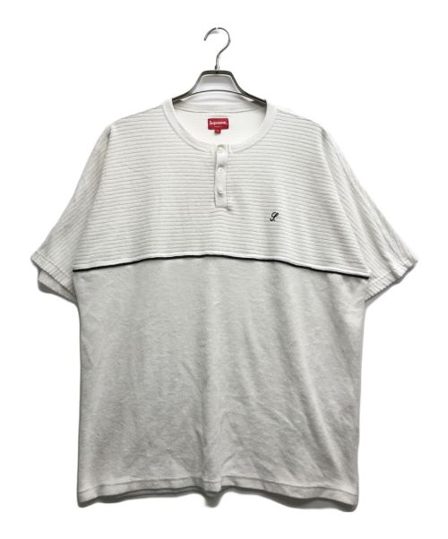 SUPREME（シュプリーム）Supreme (シュプリーム) Terry S/S Henley ホワイト サイズ:Lの古着・服飾アイテム