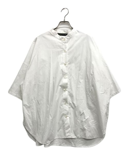 mizuiro-ind（ミズイロインド）mizuiro-ind (ミズイロインド) バンドカラーワイドシャツ ホワイト サイズ:記載無しの古着・服飾アイテム