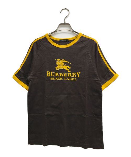 BURBERRY BLACK LABEL（バーバリーブラックレーベル）BURBERRY BLACK LABEL (バーバリーブラックレーベル) ナンバリングロゴカットソー ブラウン サイズ:2の古着・服飾アイテム