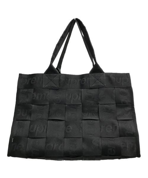 SUPREME（シュプリーム）Supreme (シュプリーム) Woven Large Tote Bag ブラックの古着・服飾アイテム