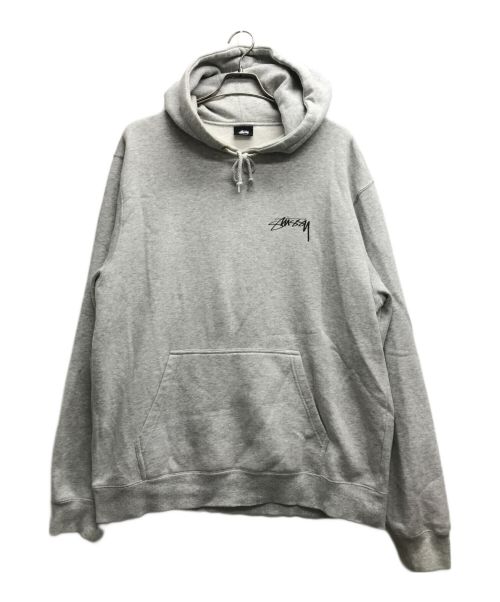 stussy（ステューシー）stussy (ステューシー) ローズプリントパーカー グレー サイズ:XLの古着・服飾アイテム