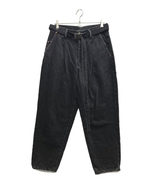 doublet（ダブレット）doublet (ダブレット) SILK DENIM WIDE TROUSER ブラック サイズ:MEDIUMの古着・服飾アイテム