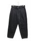 doublet（ダブレット）の古着「SILK DENIM WIDE TROUSER」｜ブラック