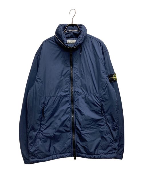 STONE ISLAND（ストーンアイランド）STONE ISLAND (ストーンアイランド) ガーメントダイナイロンプリマロフトスタンドカラーブルゾン ネイビー サイズ:XLの古着・服飾アイテム