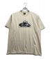 stussy（ステューシー）の古着「SKULL SCOOTER SS TEE」｜ベージュ