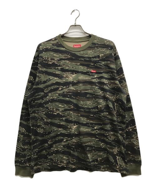 SUPREME（シュプリーム）Supreme (シュプリーム) Small Box L/S Tee/スモールボックスロゴティー カーキ サイズ:Lの古着・服飾アイテム