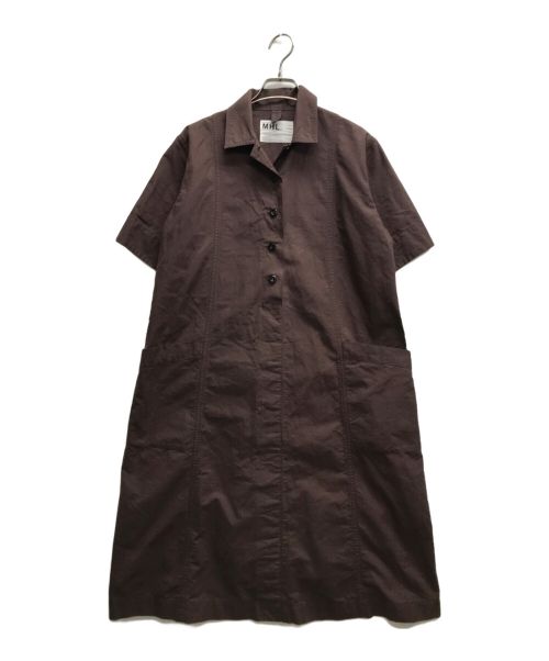 MHL（エムエイチエル）MHL (エムエイチエル) COTTON END ON END/コットンエンドオンエンド ブラウン サイズ:1の古着・服飾アイテム