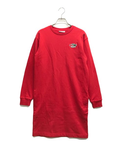 LACOSTE（ラコステ）LACOSTE (ラコステ) ホリデーコレクタースウェットドレス レッド サイズ:34の古着・服飾アイテム