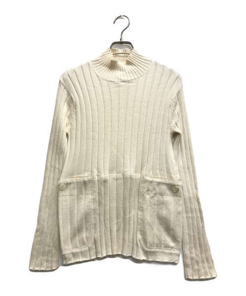 tricot COMME des GARCONS（トリココムデギャルソン）tricot COMME des GARCONS (トリココムデギャルソン) ハイネックリブニット アイボリー サイズ:記載無しの古着・服飾アイテム