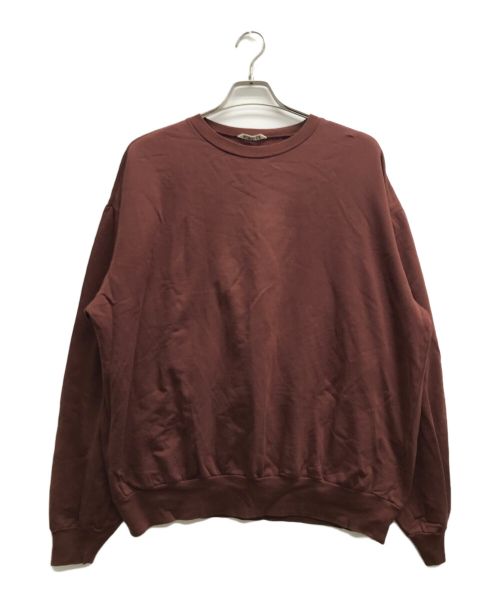 AURALEE（オーラリー）AURALEE (オーラリー) ELASTIC HIGH GAUGE SWEAT P/O ブラウン サイズ:4の古着・服飾アイテム