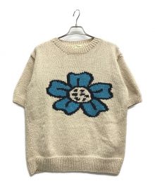 MacMahon Knitting Mills（マクマホン ニッティングミルズ）の古着「Pop Flower ニット」｜ベージュ