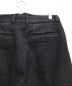 中古・古着 stein (シュタイン) IN TUCK BLANKET TROUSERS ブラック サイズ:M：10000円