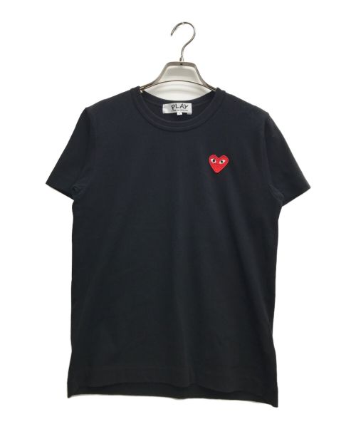 PLAY COMME des GARCONS（プレイ コムデギャルソン）PLAY COMME des GARCONS (プレイ コムデギャルソン) ハートワッペンTシャツ ブラック サイズ:Lの古着・服飾アイテム