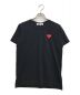 PLAY COMME des GARCONS（プレイ コムデギャルソン）の古着「ハートワッペンTシャツ」｜ブラック