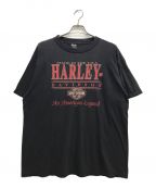 HARLEY-DAVIDSONハーレーダビッドソン）の古着「プリントTシャツ」｜ブラック