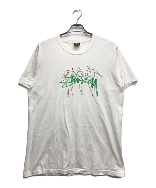 stussy（ステューシー）stussy (ステューシー) プリントTシャツ ホワイト サイズ:Mの古着・服飾アイテム